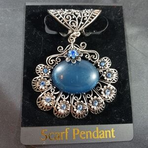 Scarf Pedant Boho Style Blue